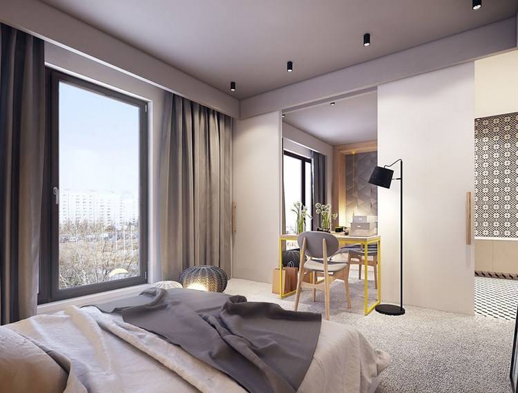 Идеи для дизайна спальни с балконом