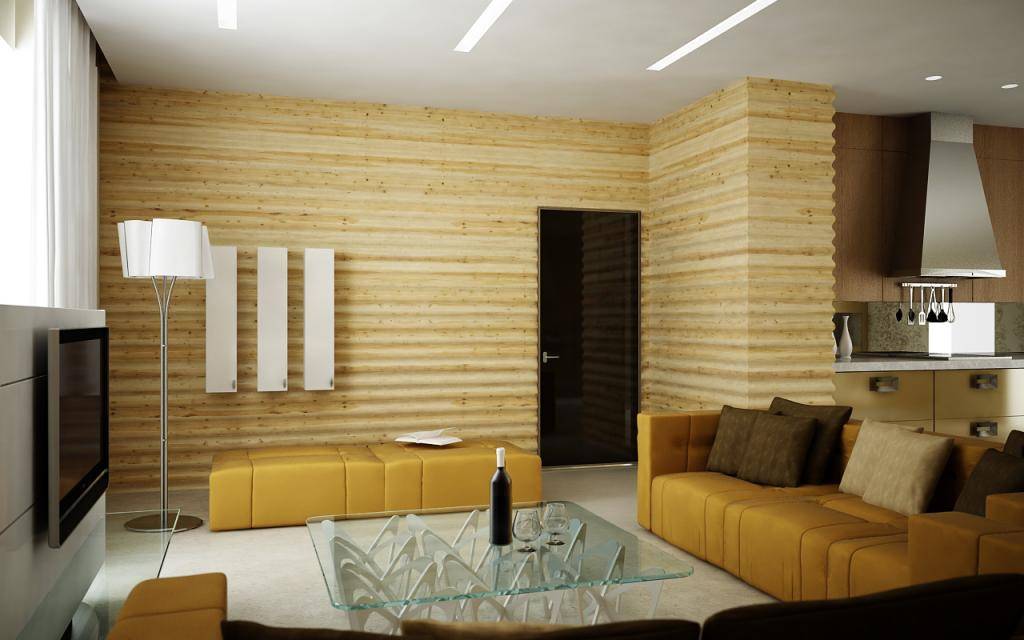 Внутренняя отделка «блок-хаусом» (36 фото): дизайн внутри дома своими руками, особенности монтажа в помещении