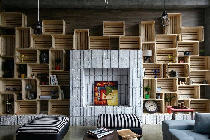 33+ стильных идей отделки стен фанерой в дизайне интерьера