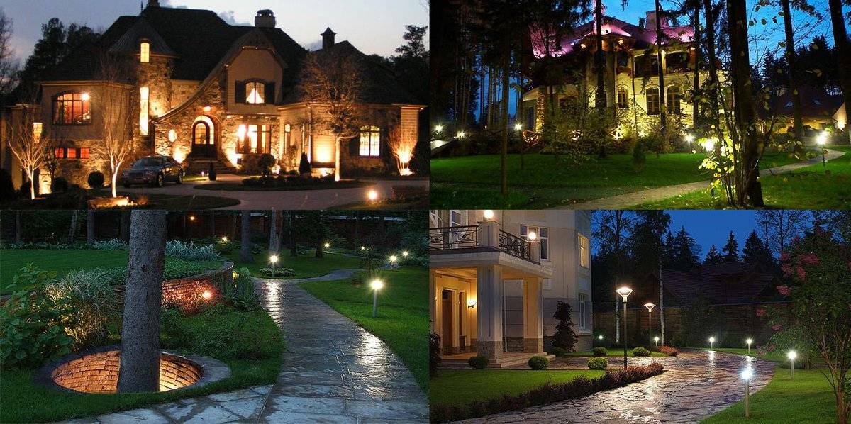 Освещение загородного дома – популярные конструкции и правила дизайна наружного освещения (85 фото)