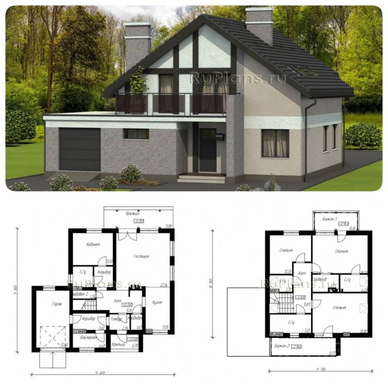 Двухэтажный дом — планировка, варианты дизайна и архитектурные решения (60 фото)