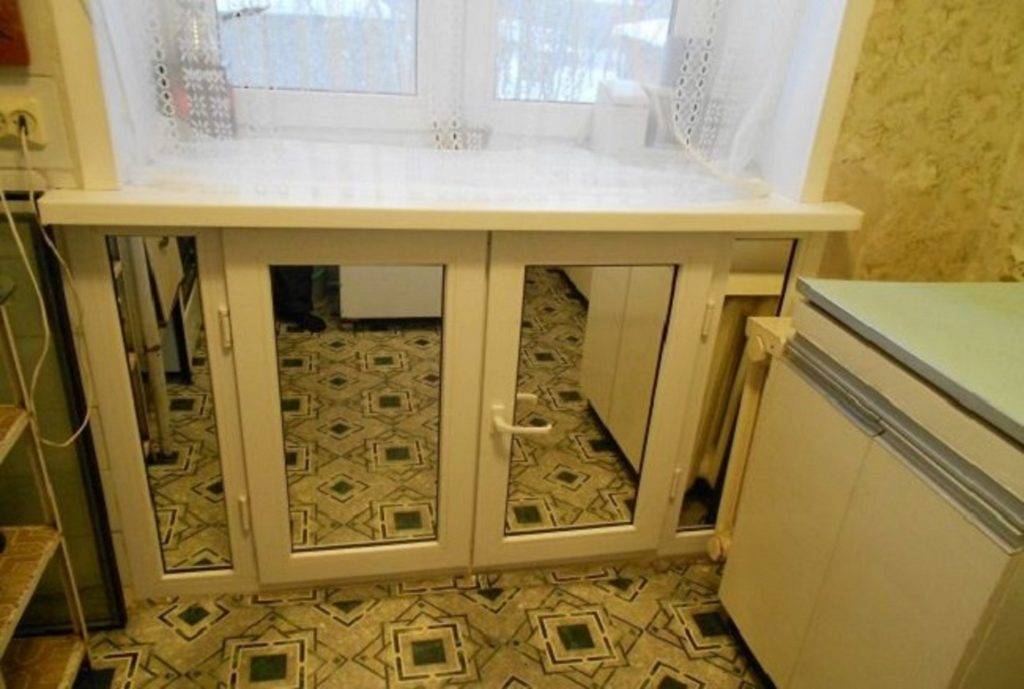 Холодильник под окном: пошаговая отделка хрущевской ниши фото