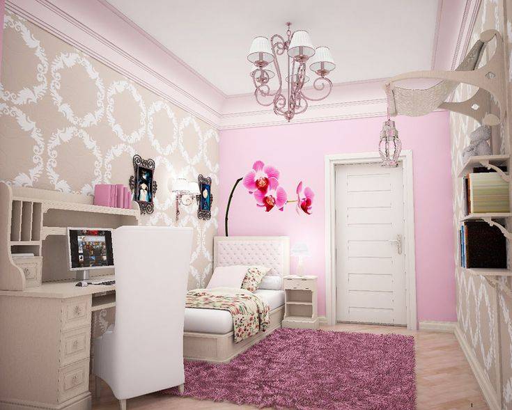 Спальня для девушки: современные идеи дизайна и оформления, советы по выбору цвета и расстановке мебели (135 фото примеров)