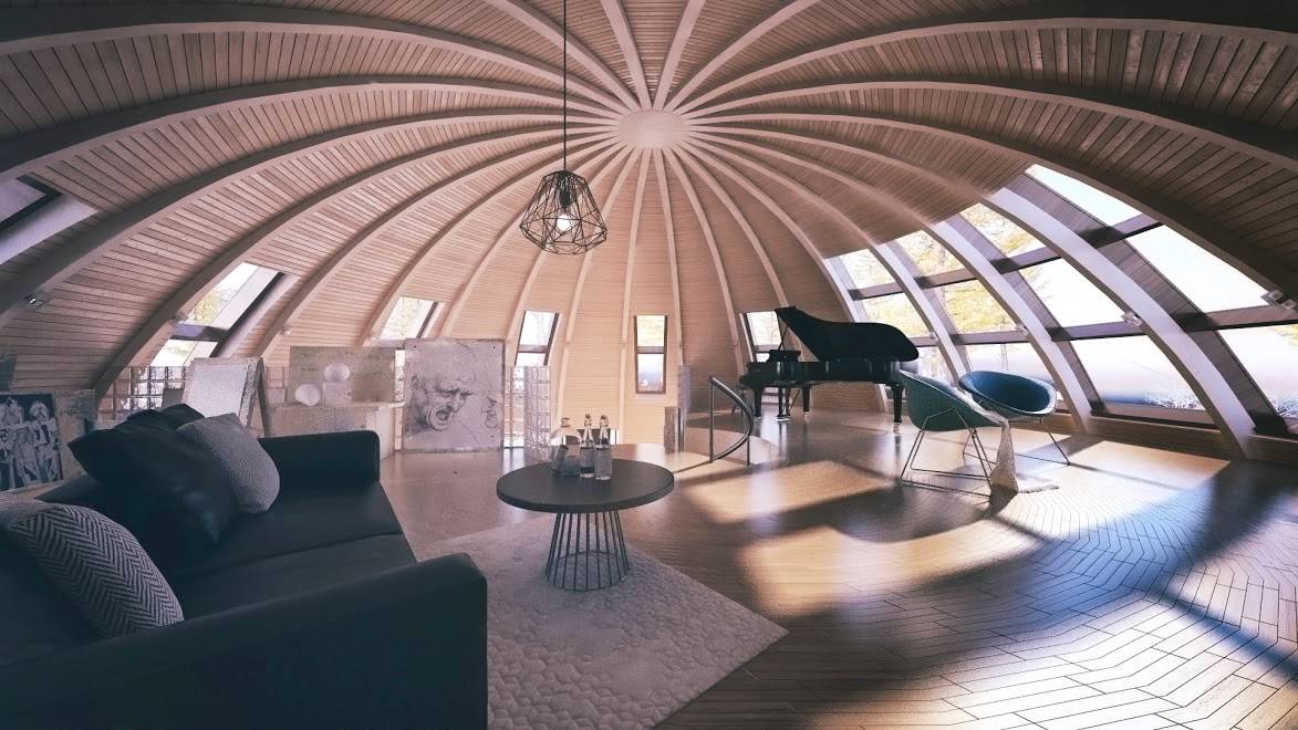 Сферические (купольные) дома: конструкции, особенности планировки | file-don.ru