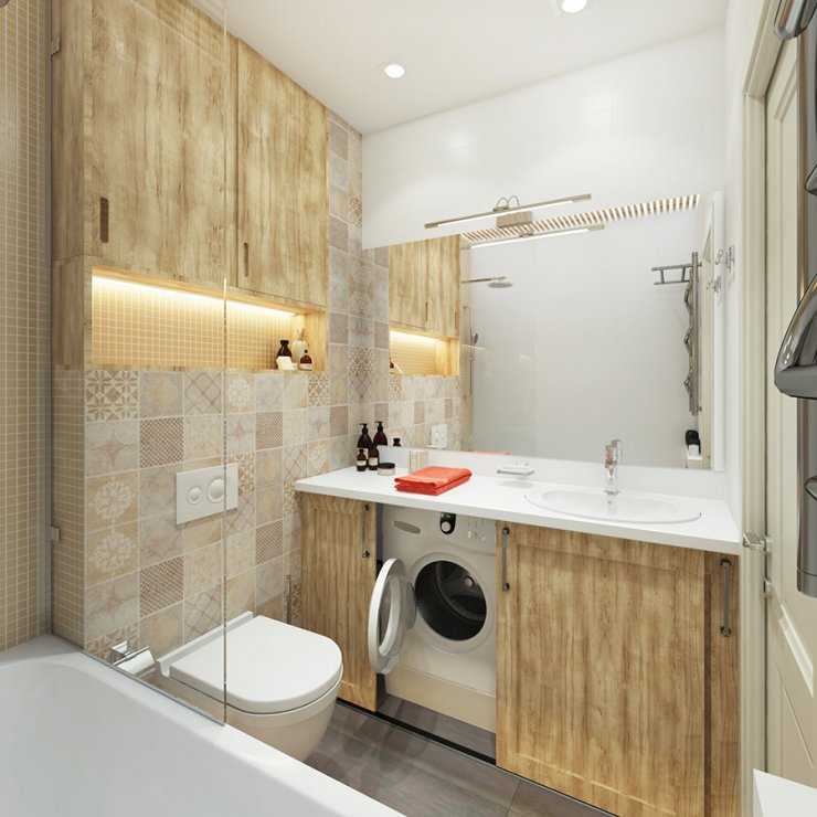 Дизайн ванной комнаты 3 кв. м. — 42 фото идеи