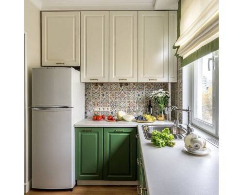 Маленькая кухня площадью 5 кв. метров: реальные фото примеры