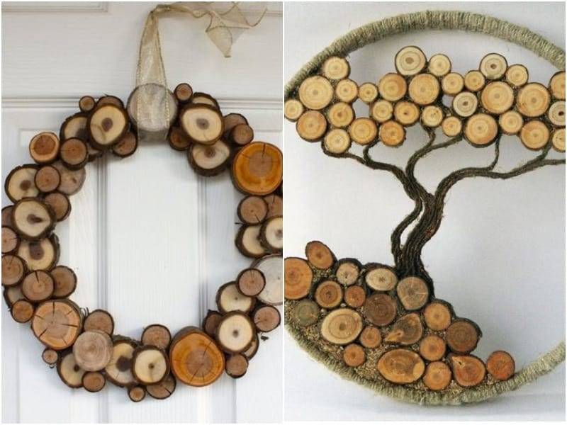Декор из дерева своими руками — 50 фото идей