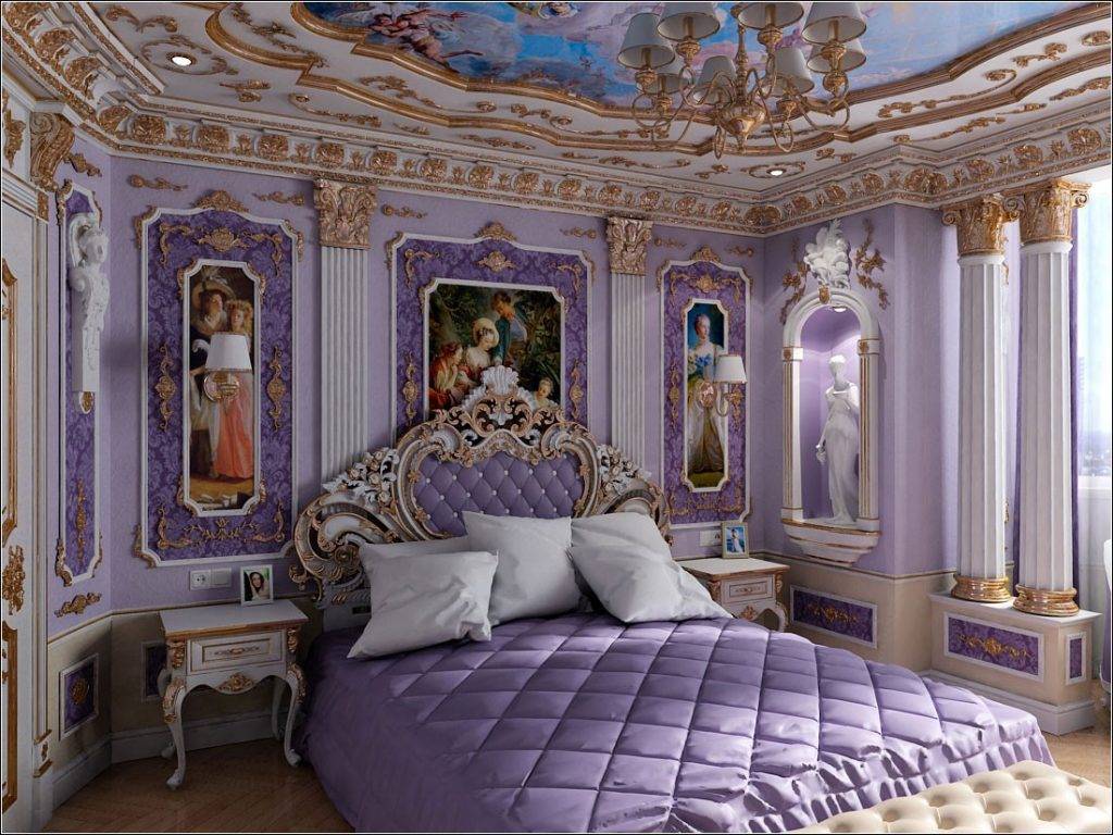 Спальня в стиле барокко (49 фото): дизайн интерьера и ремонт в комнате
