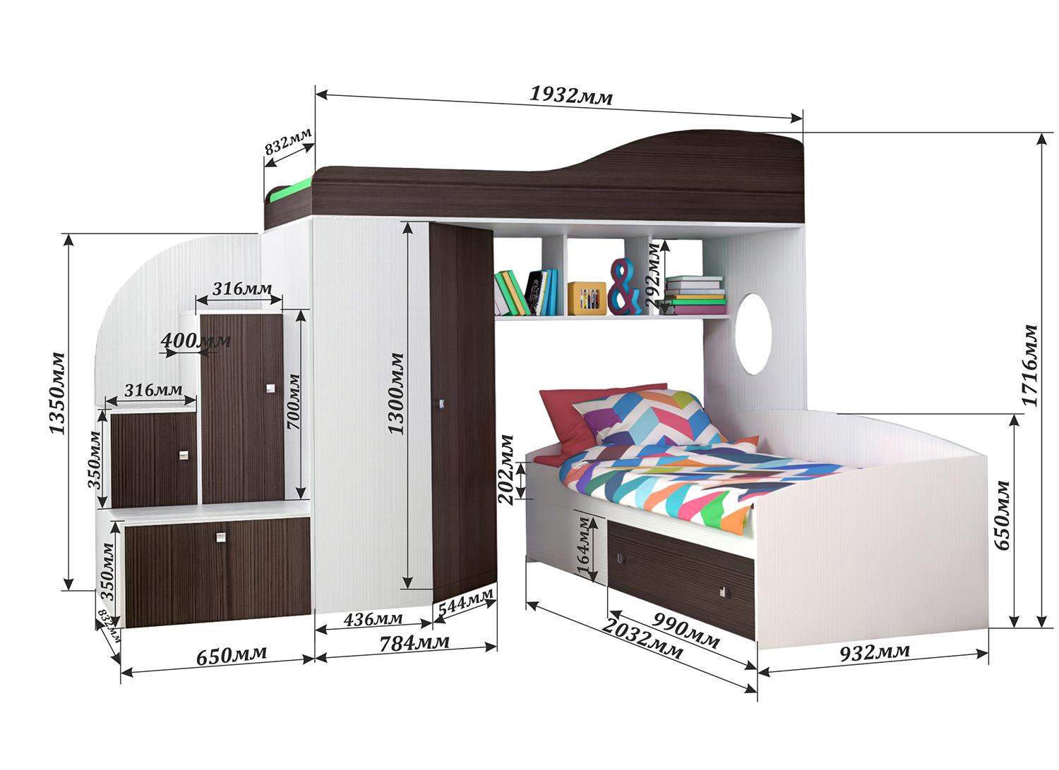 Кровати-чердаки с диваном: какими бывают и как выбрать?