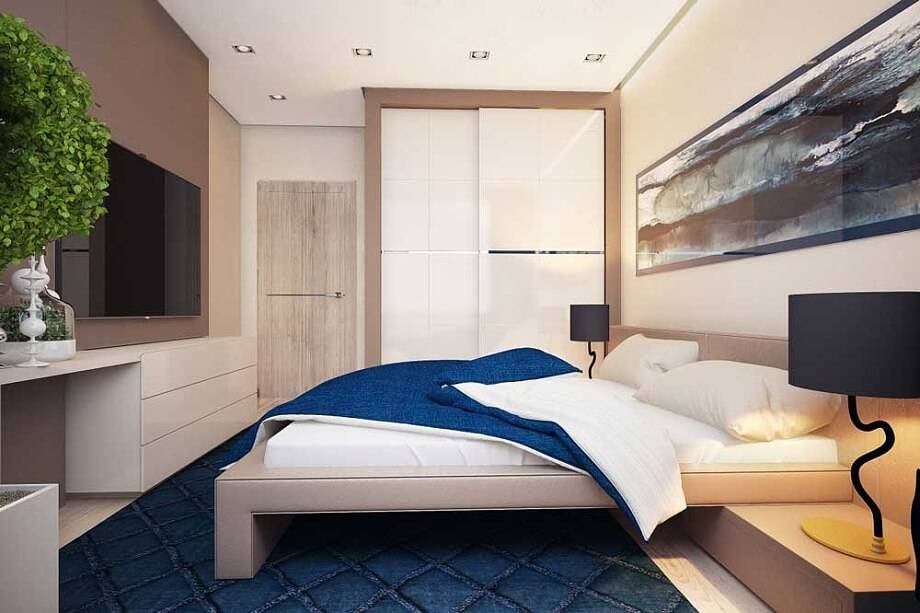 Спальня 14 кв. м. в современной стиле: фото оригинального интерьера и расстановка мебели
