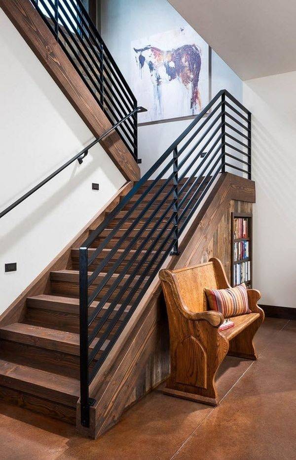 Варианты компактных лестниц на второй этаж для маленьких площадей