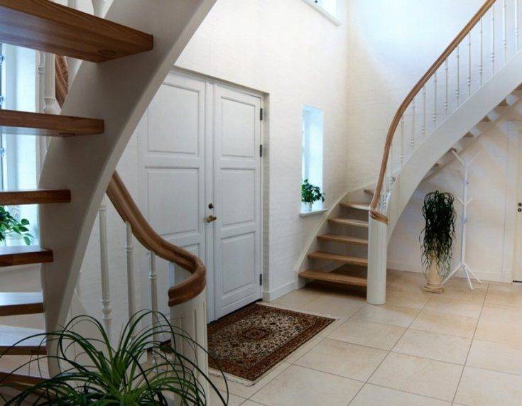 Дизайн коридора, в котором есть лестница (56 фото)