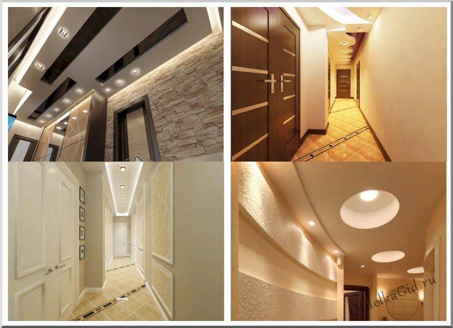 Дизайн потолка из гипсокартона в прихожей (43 фото): подвесные гипсокартонные варианты в коридоре
