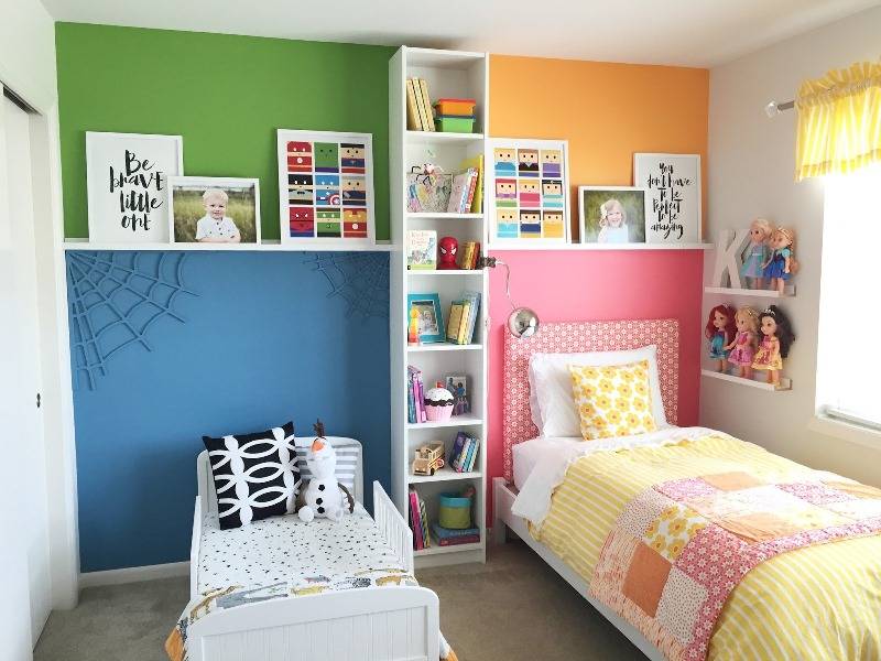 Дизайн детской для мальчика и девочки — в одной комнате