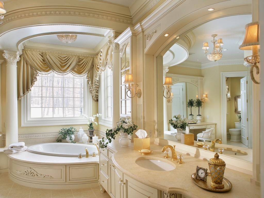 Красивые ванные комнаты в классическом стиле | 40+ фото
