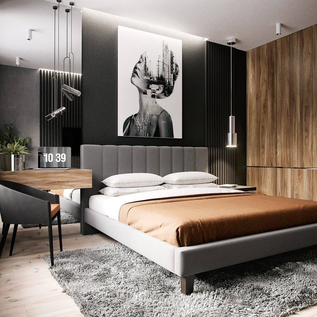 Современные спальни — модные новинки дизайна (180 фото)