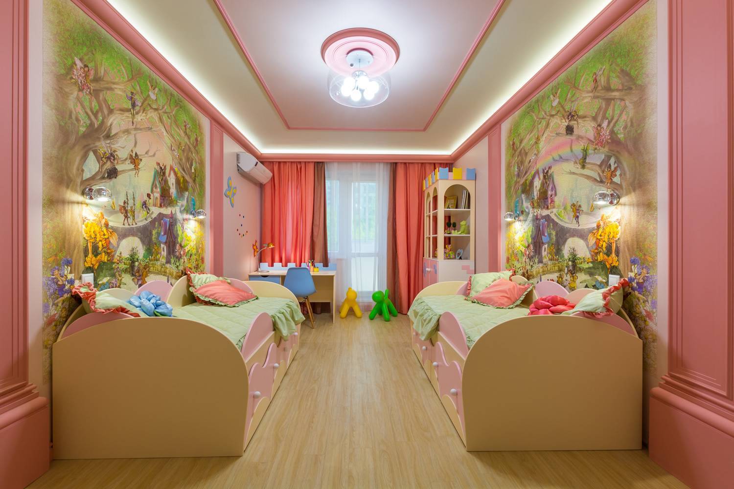Современная отделка стен в детской комнате: фото и советы профессионалов