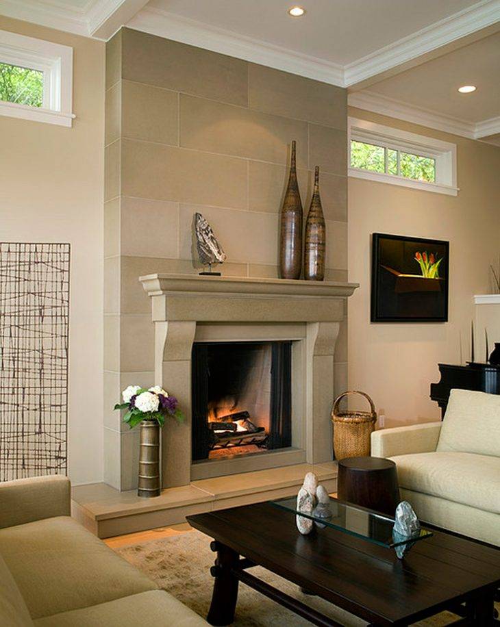 Дизайн гостиной в доме с камином – нюансы, которые нужно учитывать