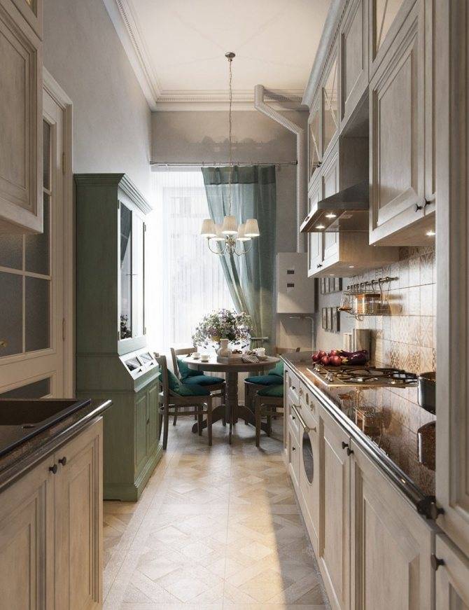 Дизайн узкой кухни: 78 фото интерьеров, идеи для ремонта