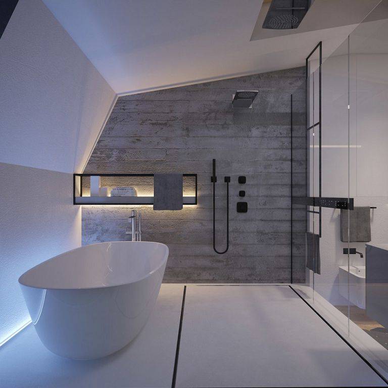 Ванная в стиле хай тек (+50 фото): секреты современного дизайна | дизайн и интерьер ванной комнаты