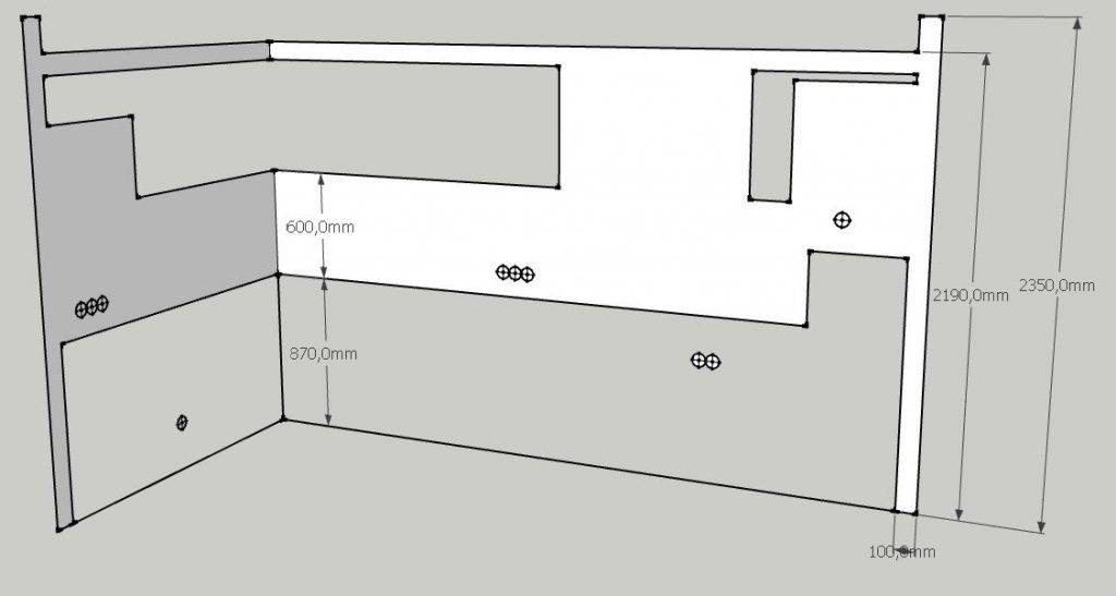 Размеры фартуков на кухне (33 фото): стандарты кухонных фартуков из плитки. какой должна быть толщина? расстояние фартука от пола