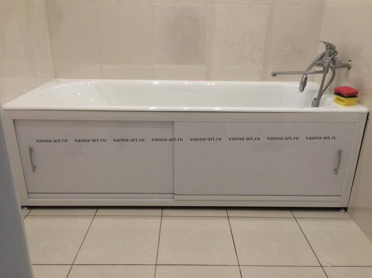Экраны для ванны своими руками: особенности, размеры и фото