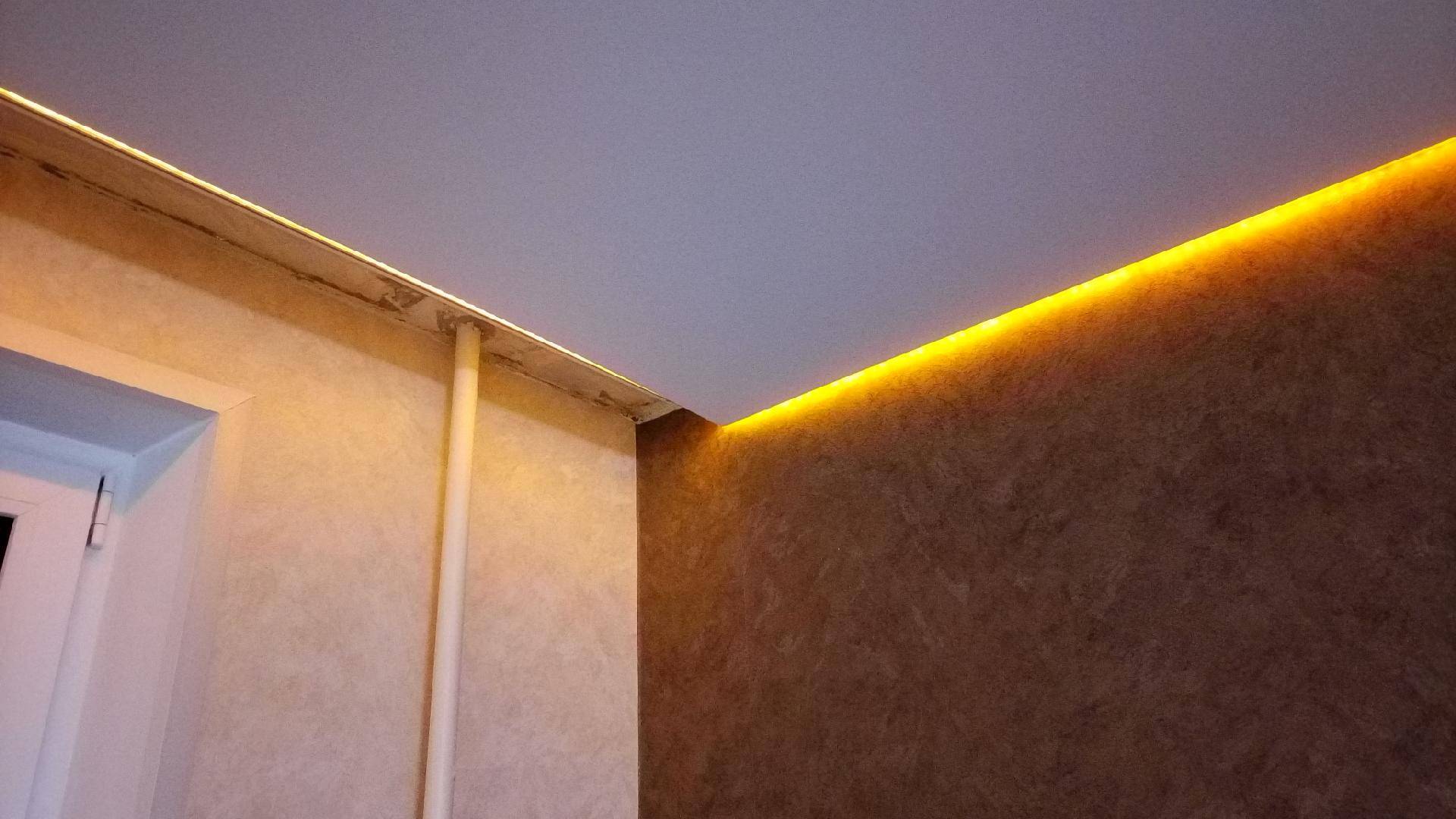 Потолок из гипсокартона с подсветкой: магия светового дизайна и ее разоблачение