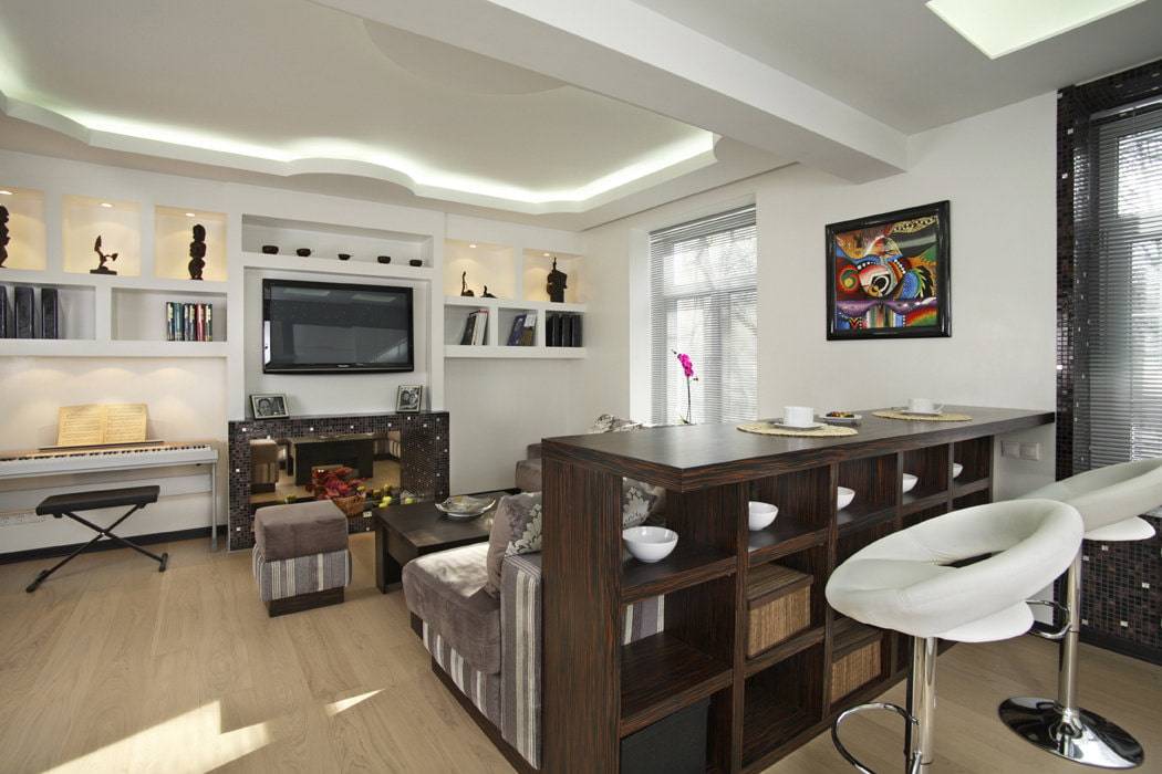 Кухня-студия: 60 фото дизайна, стили и планировки в квартире и частном доме