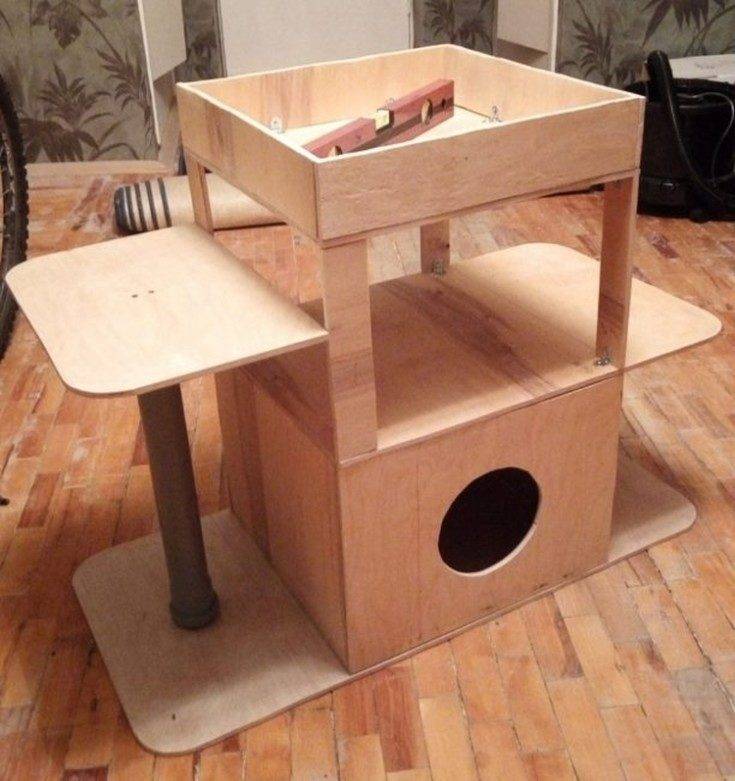 Как сделать домик для кошки из картонной коробки своими руками? как сделать домик для кошки из картонной коробки — пошаговая инструкция