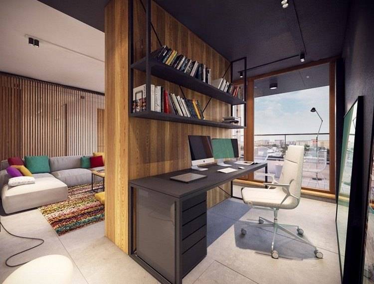 Дизайн спальной комнаты с рабочим местом, стол и кровать в одной плоскости, идеи совмещения и правила зонирования: расписываем все нюансы