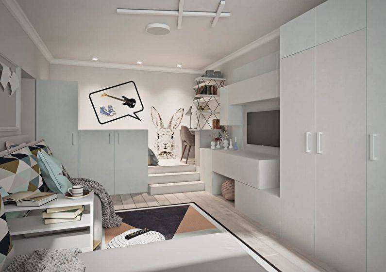 Дизайн квартиры-студии 40 кв. м. (69 фото): интерьер и планировка кухни-гостиной, проекты