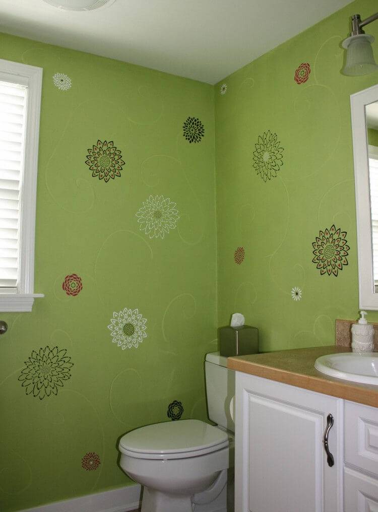 Покраска стен в ванной своими руками - подготовка, пошаговая инструкция, как покрасить стены,чем покрасить ванную комнату,идеи, ванна под покраску,окраска,какой краской, покрашенные стены , водоэмульсионной краской, дизайн.
