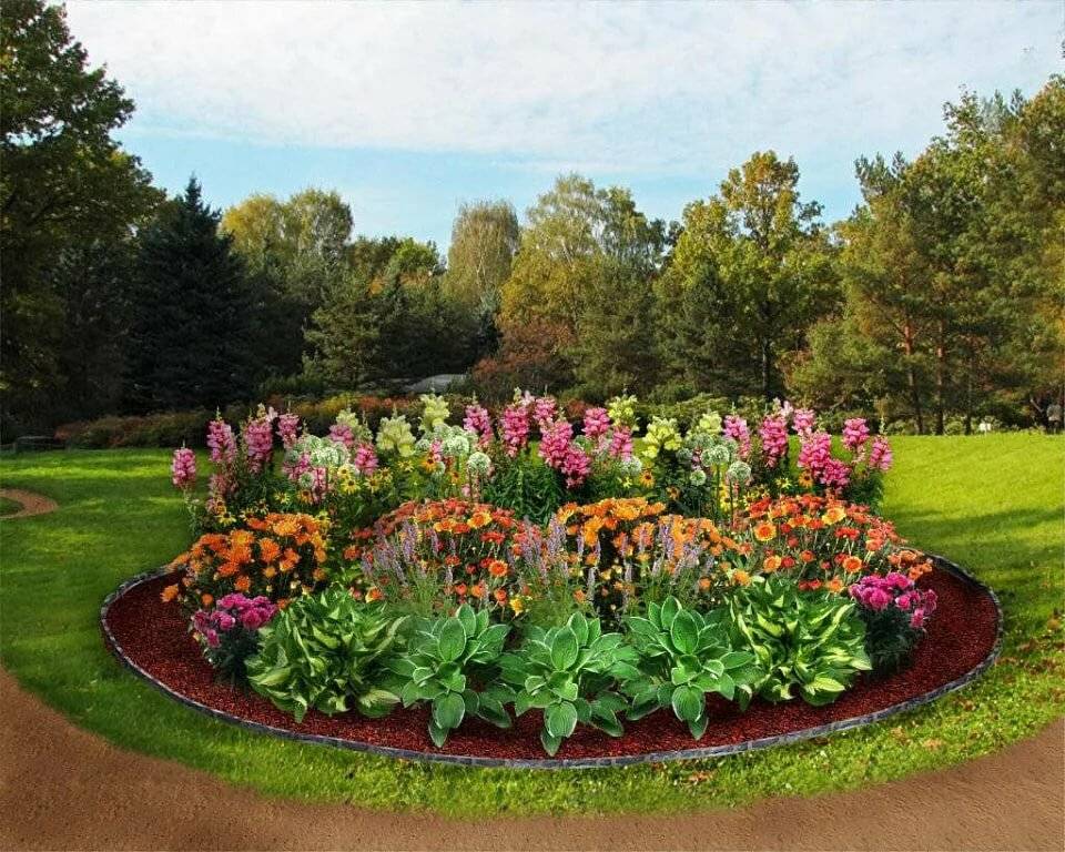Как сделать на даче клумбу своими руками: схемы и формы