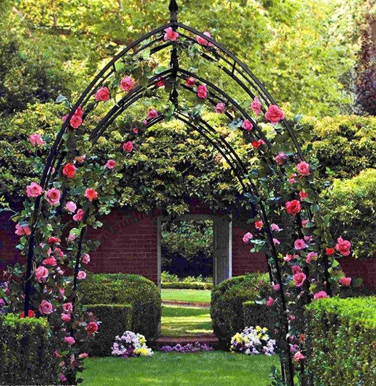 Садовая арка своими руками - как из подручных материалов изготовить садовую конструкцию