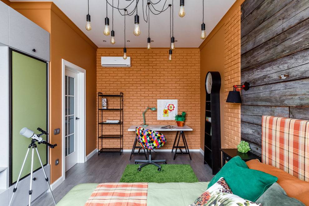 Детская комната в стиле лофт: особенности, фото