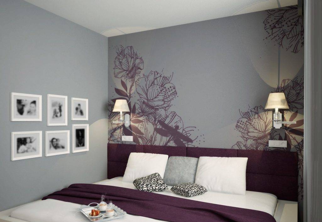 Обои в интерьере спальни: лучшие примеры дизайна, комбинирование обоев, советы по выбору цвета (200 фото новинок)