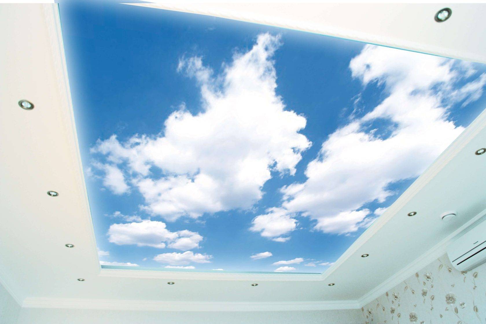 Натяжные потолки "небо" фото и описание