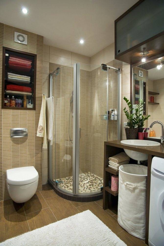 Душевая кабина в маленькой ванной комнате: недостатки и советы по установке