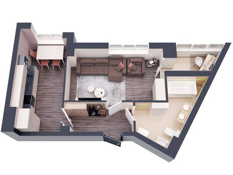 Дизайн 3-комнатной квартиры в панельном доме