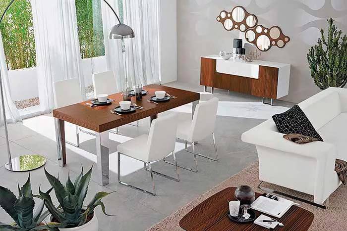 Столы и стулья для гостиной: красивые варианты в интерьер комнаты, фото
