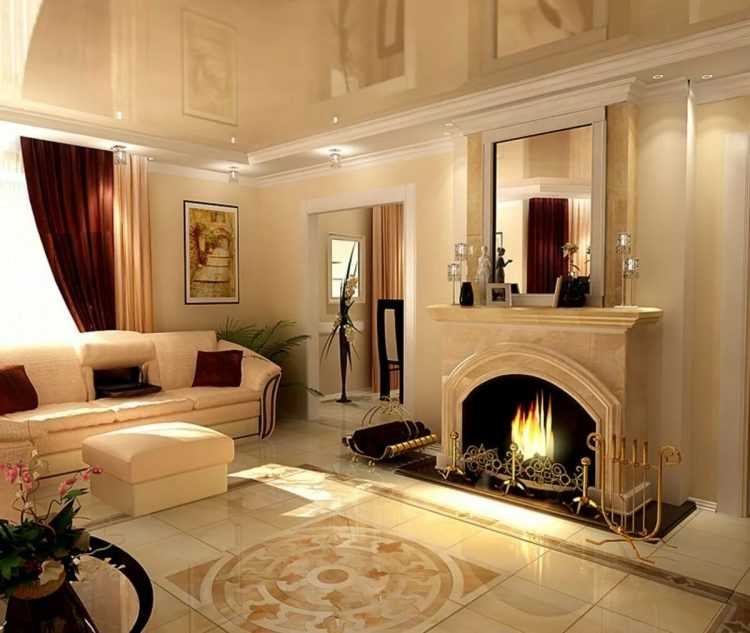 Гостиная с камином: 105 фото красивых дизайнов в интерьере гостиной