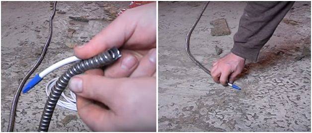 Прокладка кабеля в траншее под землей согласно пуэ
