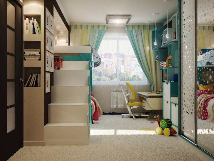 Гостиная-детская в одной комнате: правила оформления совмещенного интерьера (90 фото идей)