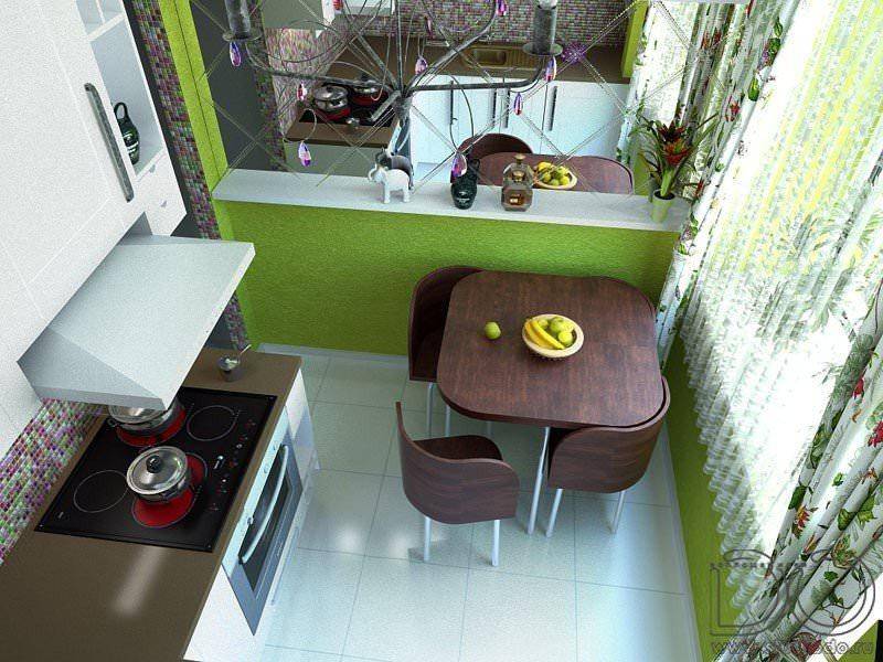 Дизайн кухни в хрущевке: мебель, обустройство, 100 идей оформления
