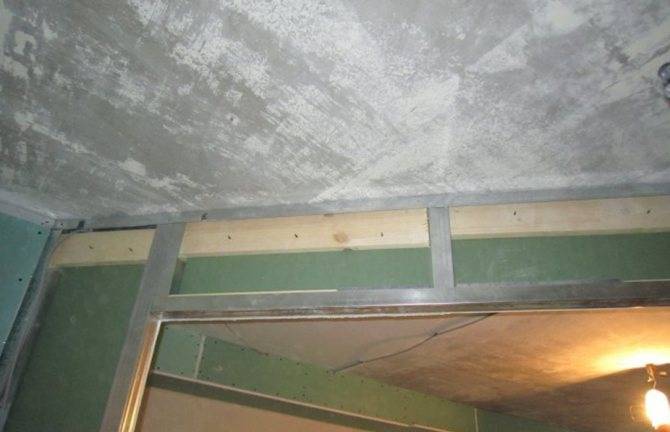 Крепление натяжного потолка к стене из гипсокартона