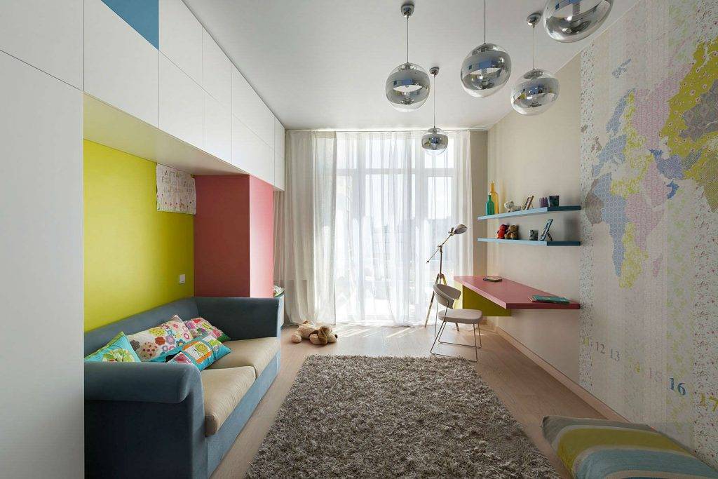 Ремонт детской комнаты в хрущевке, дизайн интерьера, планировка и зонирование