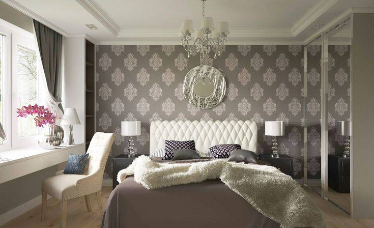 Комбинирование обоев в спальне: реальные примеры сочетания двух цветов, модные тенденции, фото лучших идей и новинок