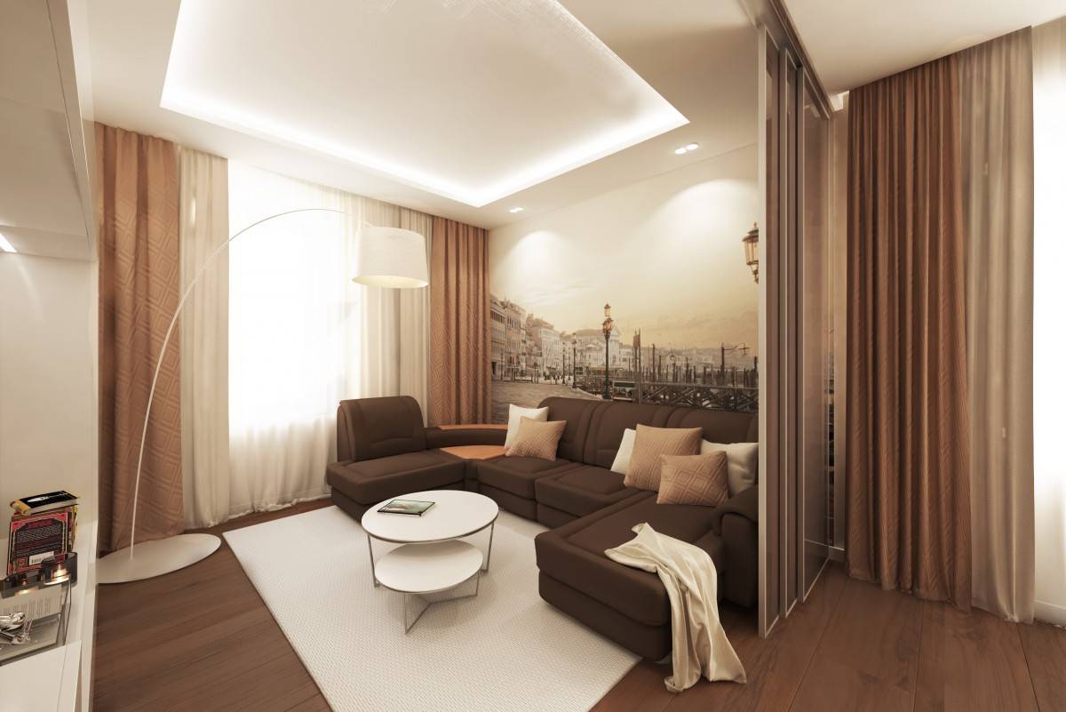 Квартира 44 кв. м.: современные схемы дизайна и варианты оформления квартиры