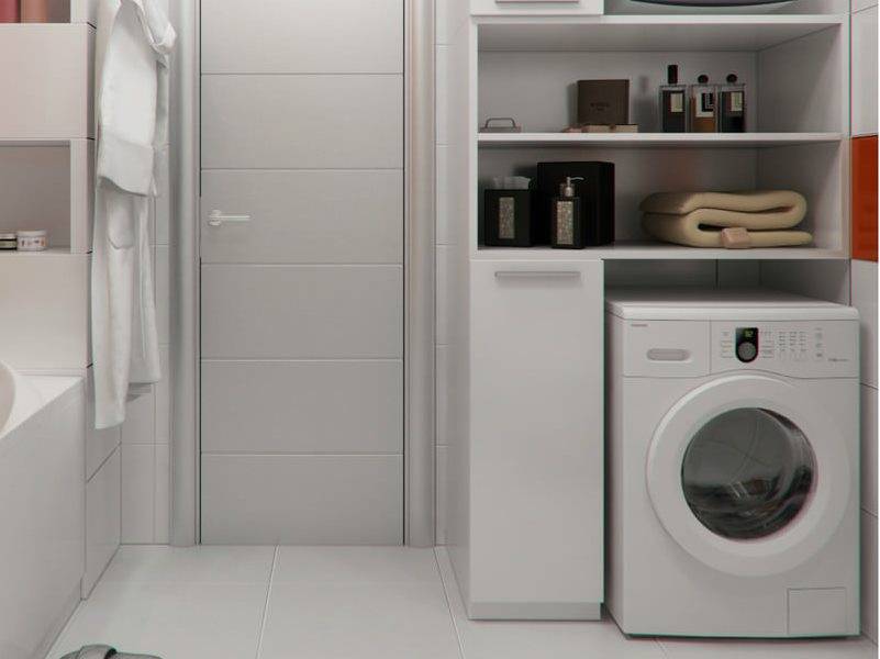 Как расположить стиральную машину в интерьере ванной комнаты (53 фото)