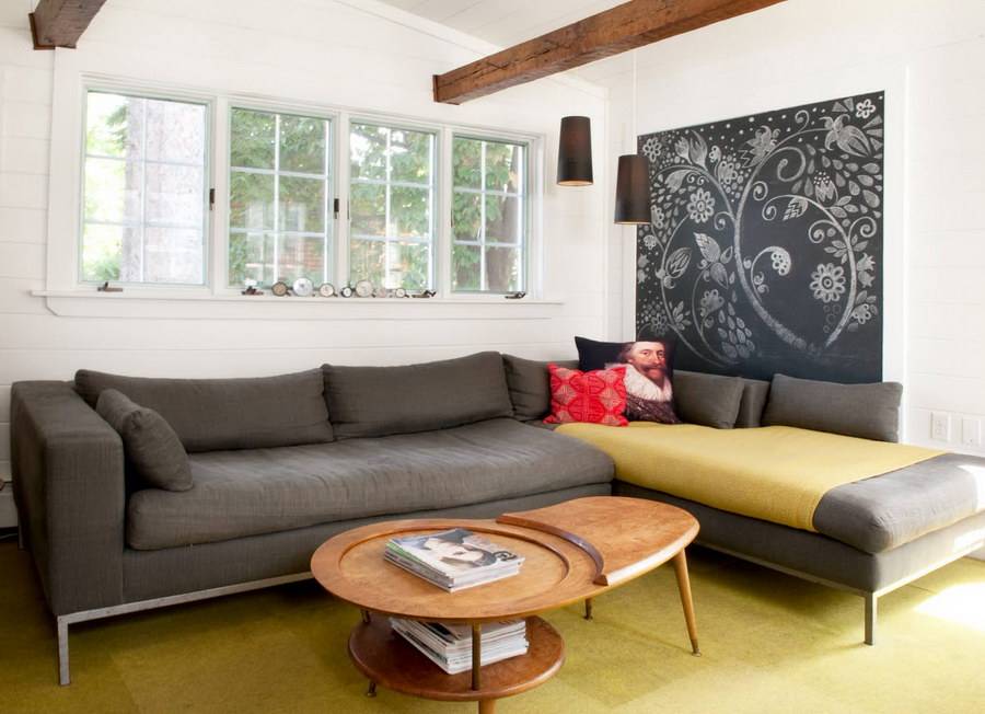 Серый диван: лучшие варианты оттенков, фото дизайна, а также правила сочетания и размещения в интерьере